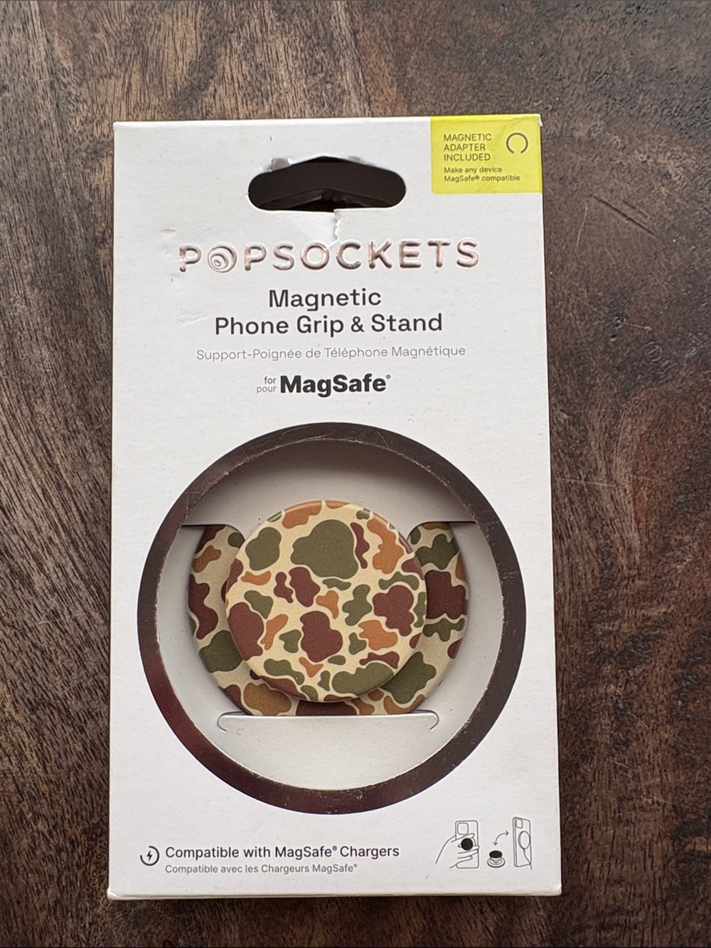 PopSockets Magnetic MagSafe Phone Grip & Stand for iPhone - Bruce Camo NEW